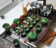 38頭超值一(yī)米長(cháng) 實木(mù)茶盤套裝 